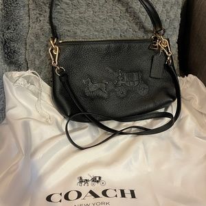 Coach Embossed Horse Carriage Handbag 33521